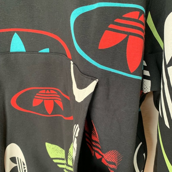 Rare Adidas Hoody Sweatshirt with Logos all over - brand new - Picture 9 of 11